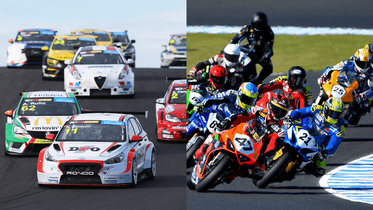 Two and four wheels join together at Phillip Island in February